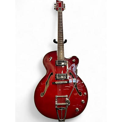 Used Duesenberg Imperial Red Burst Hollow Body Electric Guitar