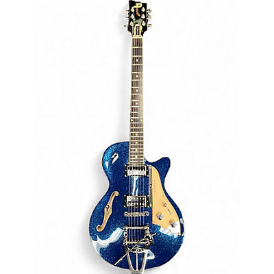 Used Duesenberg Starplayer TV BLUE SPARKLE Hollow Body Electric Guitar
