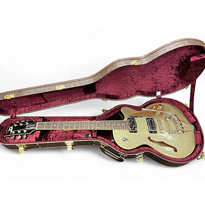 Used Duesenberg Starplayer TV SILVER CHAGNE SPARKLE Hollow Body Electric Guitar