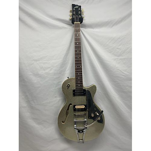 Duesenberg USA Used Duesenberg Starplayer TV Silver Sparkle Hollow Body Electric Guitar Silver Sparkle