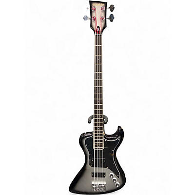 Used Dunable Guitars R2 DE Black and Silver Electric Bass Guitar