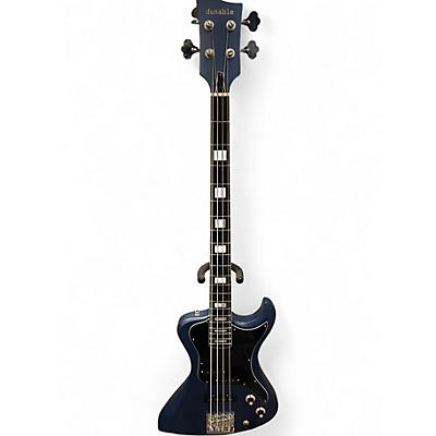 Used Dunable Guitars USA Custom R2 Blue Electric Bass Guitar