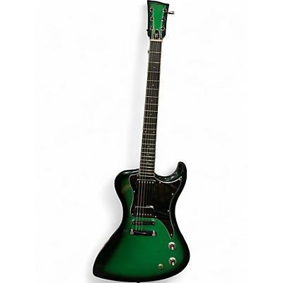 Used Dunable Guitars USA R2 METALLIC GREEN BURST Solid Body Electric Guitar