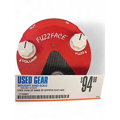 Used Dunlop Band of Gypsys Fuzz Face Mini Effect Pedal