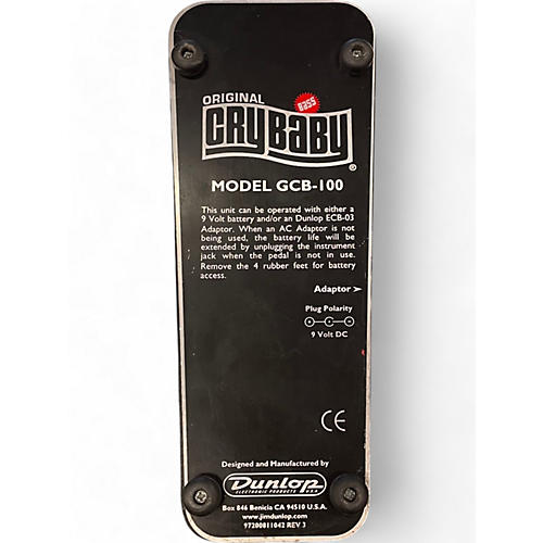 Dunlop Used Dunlop CRY BABY GCB100 Effect Pedal