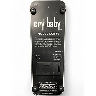 Used Dunlop GCB95 Original Crybaby Wah Effect Pedal