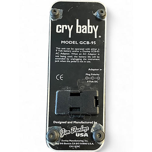 Used Dunlop GCB95 Original Crybaby Wah Effect Pedal