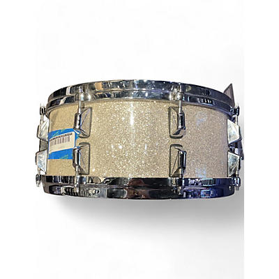 Used Dunnett 14in CUSTOM SNARE Silver Sparkle Drum