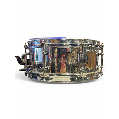 Used Dunnett 6.5X14 Classic Stainless Steel Snare Chrome Drum