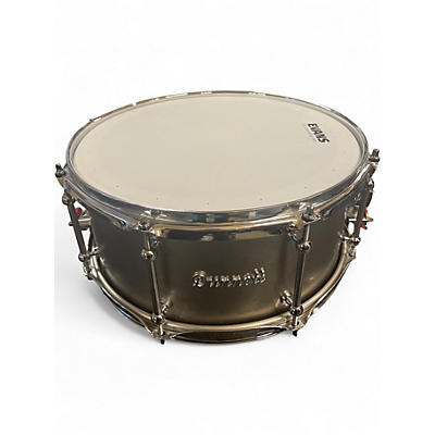 Used Dunnett 6.5X14 Classic Titanium Snare Silver Drum