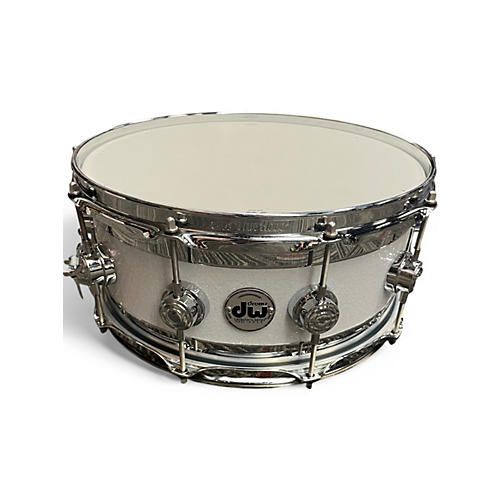 Used Dw  14X6 Collectors Series Maple Edge Snare White Ice Drum White Ice 212