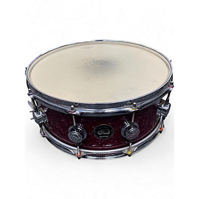 Used Dw  5.5X14 SNARE PURPLE Drum