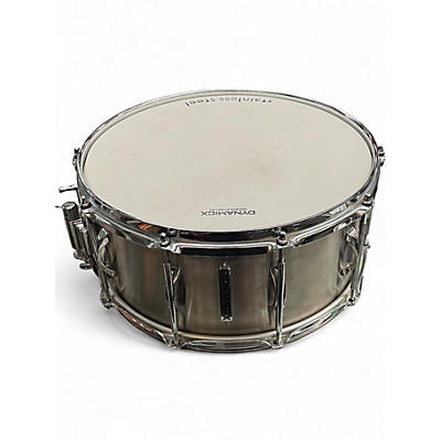 Used Dynamicx Drums 6X14 Black Swamp stainless steel Drum