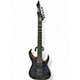 Used Dzilie 7 STRING Trans Blue Solid Body Electric Guitar Trans Blue