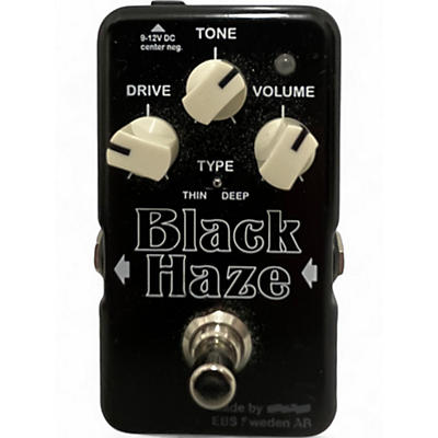 Used EBS BLACK HAZE OVERDRIVE Effect Pedal