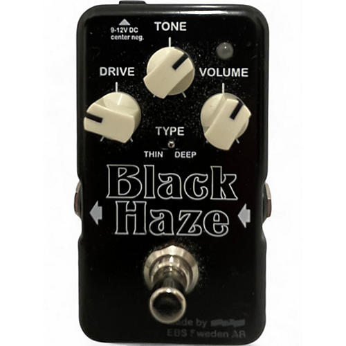 Used EBS BLACK HAZE OVERDRIVE Effect Pedal