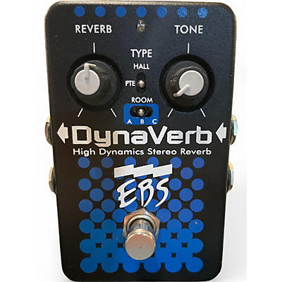 Used EBS DynaVerb High Dynamics Stereo Reverb Bass Effect Pedal