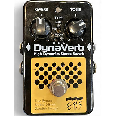 Used EBS DynaVerb High Dynamics Stereo Reverb Bass Effect Pedal