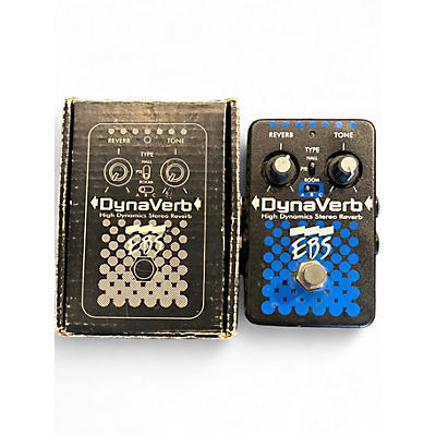 Used EBS DynaVerb High Dynamics Stereo Reverb Bass Effect Pedal