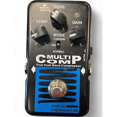 Used EBS MULTI COMP TRUE DUAL BAND COMPRESSOR Effect Pedal