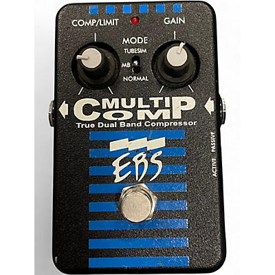Used EBS MultiComp True Dual Band Compressor Bass Effect Pedal