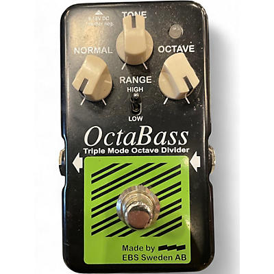Used EBS Octabass Triple Mode Bass Octave Divider Bass Effect Pedal