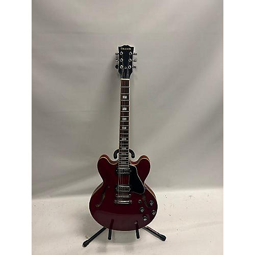 Used EDWARDS ESA-118 Cherry Hollow Body Electric Guitar Cherry