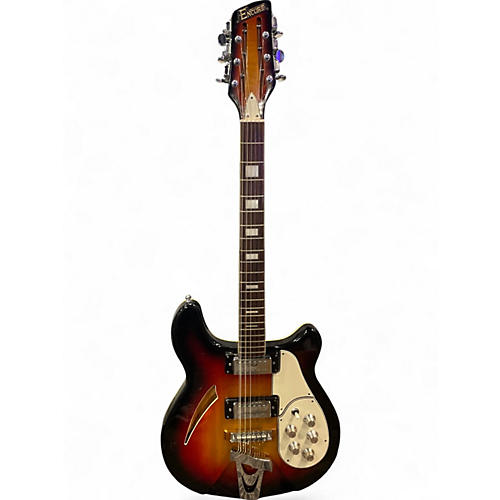 Used ENCORE 1966 MIJ 12 String Rickenbacker Copy Sunburst Hollow Body Electric Guitar Sunburst