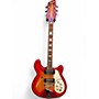 Used ENCORE Semi Hollow Cherry Sunburst Hollow Body Electric Guitar Cherry Sunburst