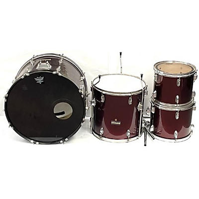 Used ENFORCER 4 piece DRUM SET Red Drum Kit