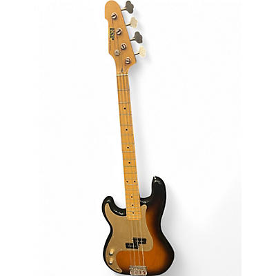 Used ESP 400 SERIES P BASS LEFT HANDED 2 TONE BURST Electric Bass Guitar