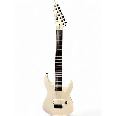 Used ESP ARTIC METAL SATIN ARTIC WHITE Solid Body Electric Guitar