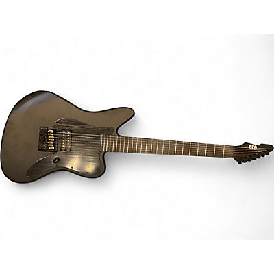 Used ESP AW-XJ7 BARITONE EVERTUNE Satin Black Baritone Guitars