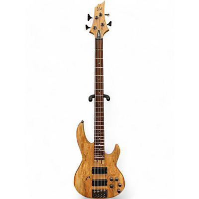 ESP Used ESP B 204 Spalted Maple Electric Bass Guitar