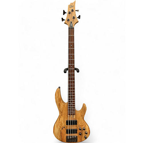 ESP Used ESP B 204 Spalted Maple Electric Bass Guitar Spalted Maple