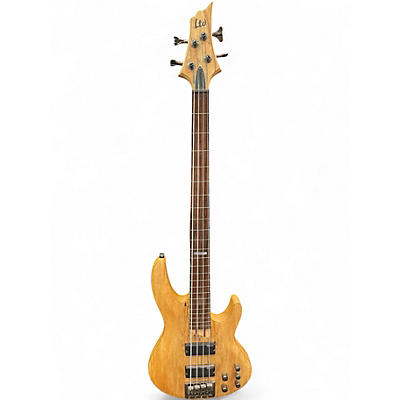 Used ESP B204SMFL Natural Electric Bass Guitar