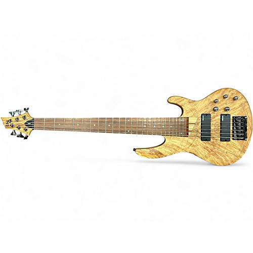 Used ESP B206 6 String Natural Electric Bass Guitar Natural