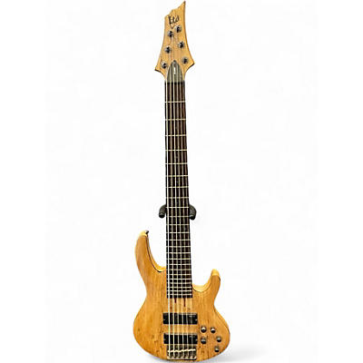 Used ESP B206 6 String Natural Electric Bass Guitar