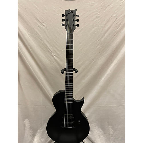 ESP Used ESP BLACK METAL LTD Black Solid Body Electric Guitar Black