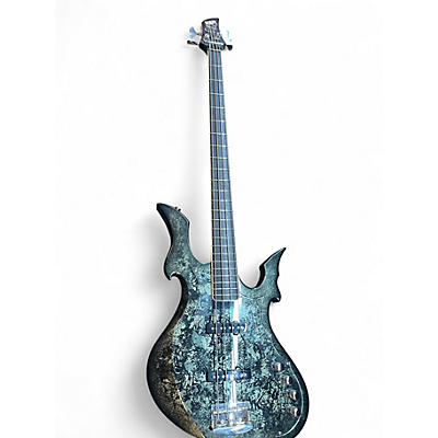 Used ESP CUSTOM SHOP RF 1 OF 1 DIABLO  FOREST SPARKLE  Electric Bass Guitar