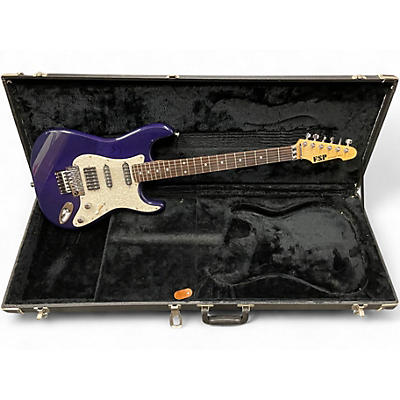 Used ESP Custom Shop Vintage Plus Trans Purple Solid Body Electric Guitar