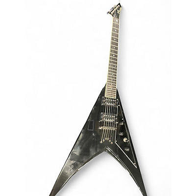 Used ESP DV-8 CUSTOM SHOP Black Solid Body Electric Guitar