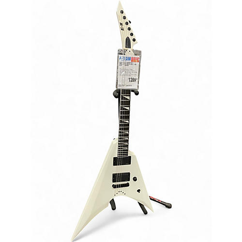 ESP Used ESP E-II Arrow Neck Thru Alpine White Solid Body Electric Guitar Alpine White