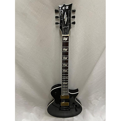 ESP Used ESP E-II Eclipse 24 Fret Trans Black Solid Body Electric Guitar Trans Black