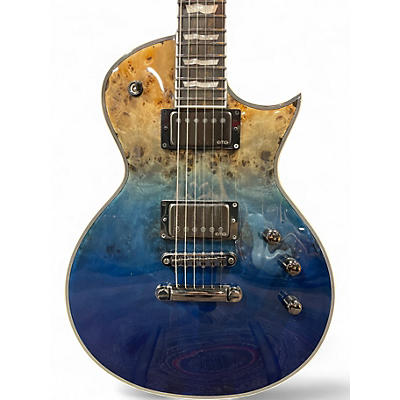 Used ESP E-II Eclipse Blue Burst Solid Body Electric Guitar
