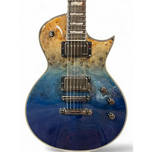 Used ESP E-II Eclipse Blue Burst Solid Body Electric Guitar Blue Burst