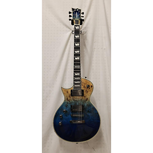 ESP Used ESP E-II Eclipse Blue Natural Fade Solid Body Electric Guitar Blue Natural Fade