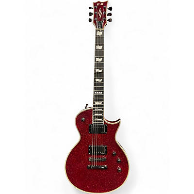 Used ESP E-II Eclipse DB Red Sparkle Solid Body Electric Guitar