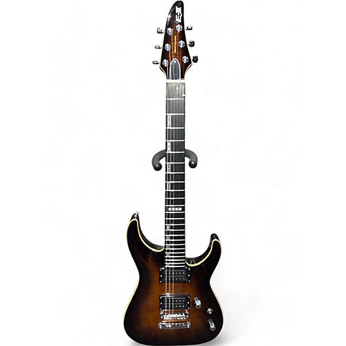 ESP Used ESP E-II Horizon Dark Sunburst Solid Body Electric Guitar Dark Sunburst