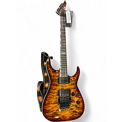 Used ESP E-II Horizon Tiger Eye Solid Body Electric Guitar